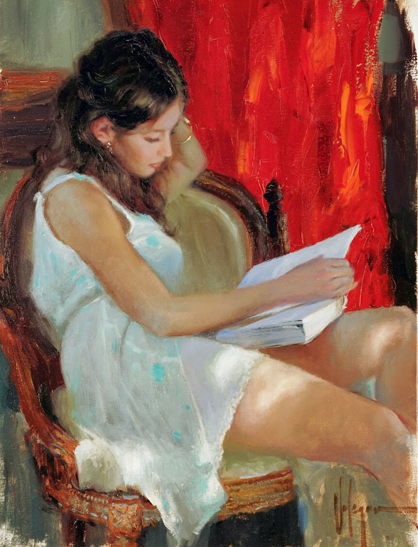 Картины на которых изображены женщины. Художник Vladimir Volegov.